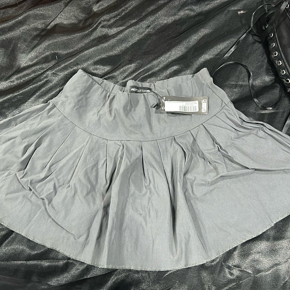 PLT grey mini skirt size small brand new
